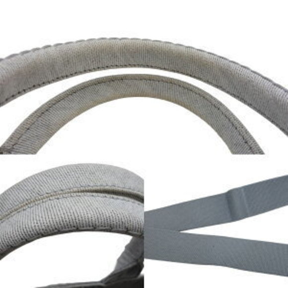 PRADA Canapa tote bag canvas Grey white - Picture 3 of 8